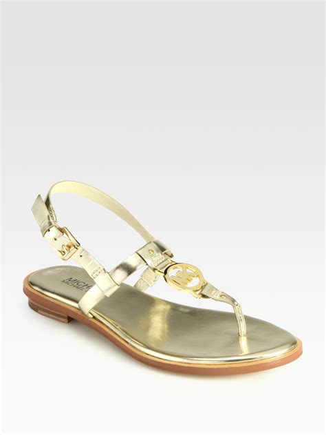 michael kors gold sandals 2016|michael kors gold sandals heels.